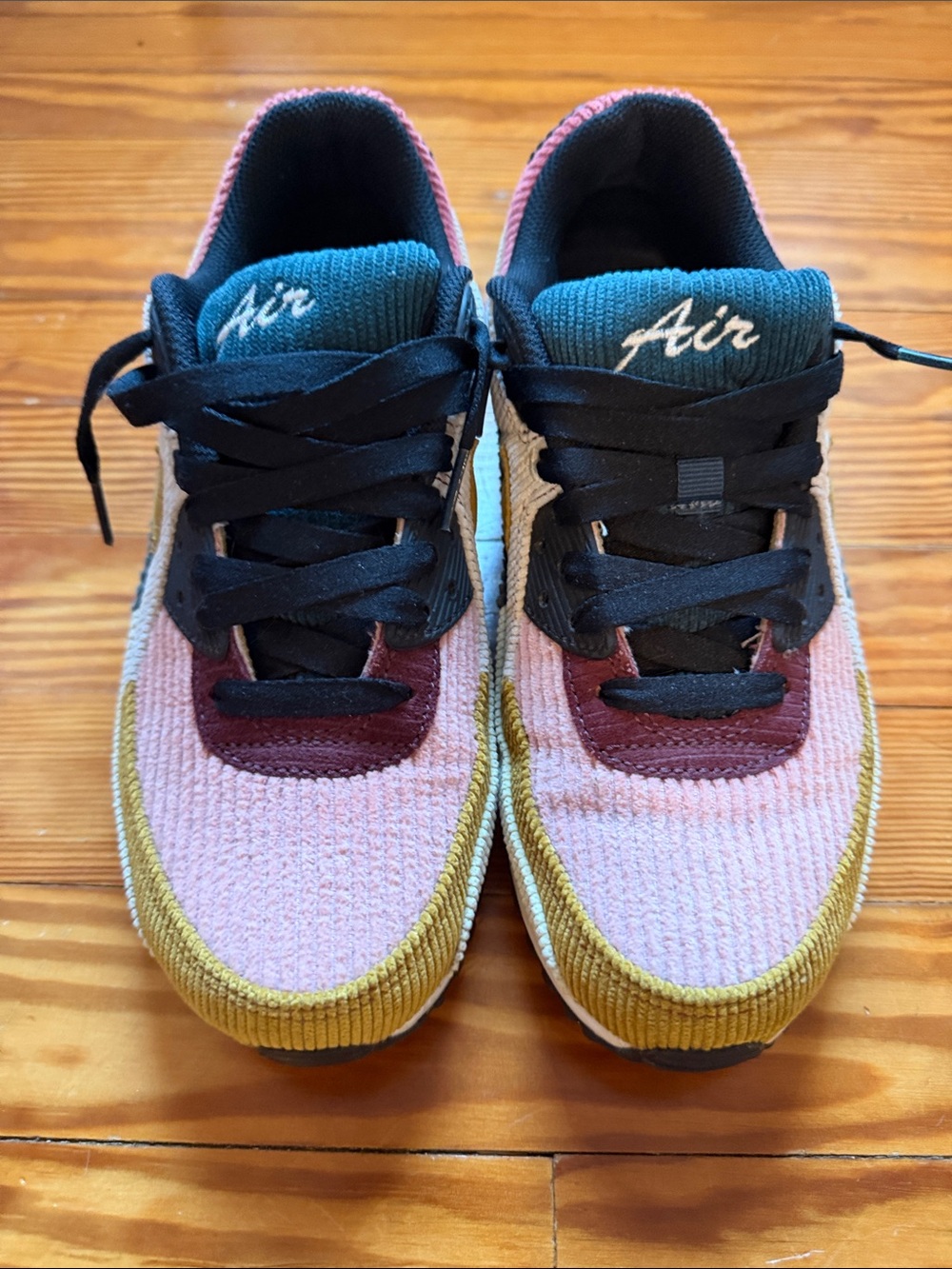 Women’s Nike Corduroy Sneaker in Pink, Mustard & Teal